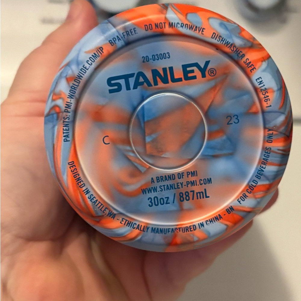 Stanley Blue and Orange Tumbler